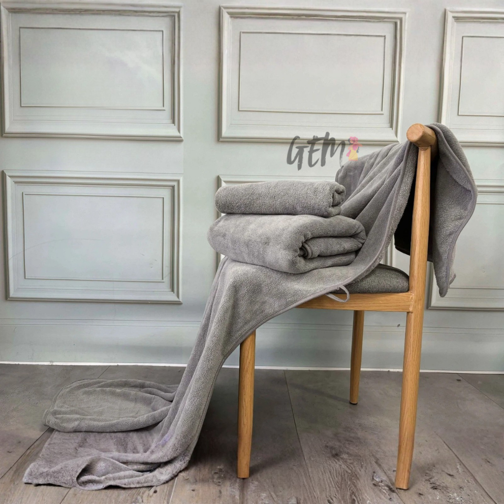 Set de Toallas 3 Piezas – Secado Rápido y Alta Absorción (Promo 2x1)